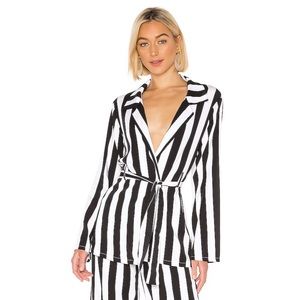 ow intimates irene shirt in black and white